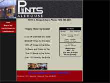 Tablet Screenshot of pintsalehouse.com